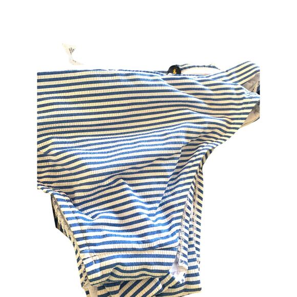 RALPH LAUREN Women's Blue & White Nautical Striped Hipster Swim Bottom XS - Picture 3 of 3